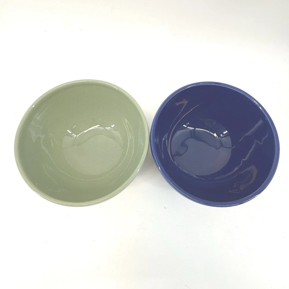 Lot of 2 PIER 1 Ironstone New Essentials Azure Cereal‎ Bowls 5.75